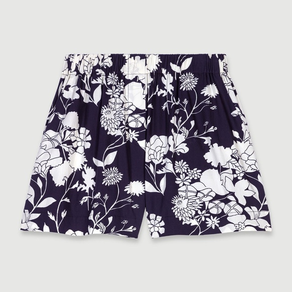 Maje pattern cotton shorts - Picture 1 of 4